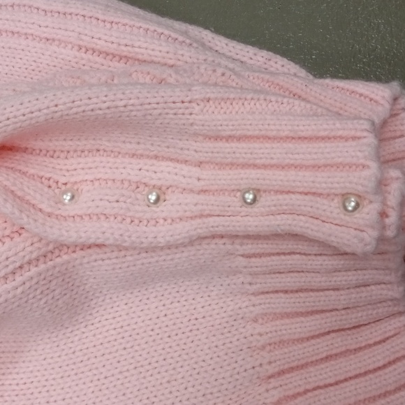 ** VINTAGE **TOP TREND BABY PINK SLEEVELESS,KNIT,SWEATER VEST WITH BUTTON SIDES - Picture 6 of 14